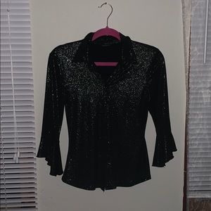 Shimmer black blouse